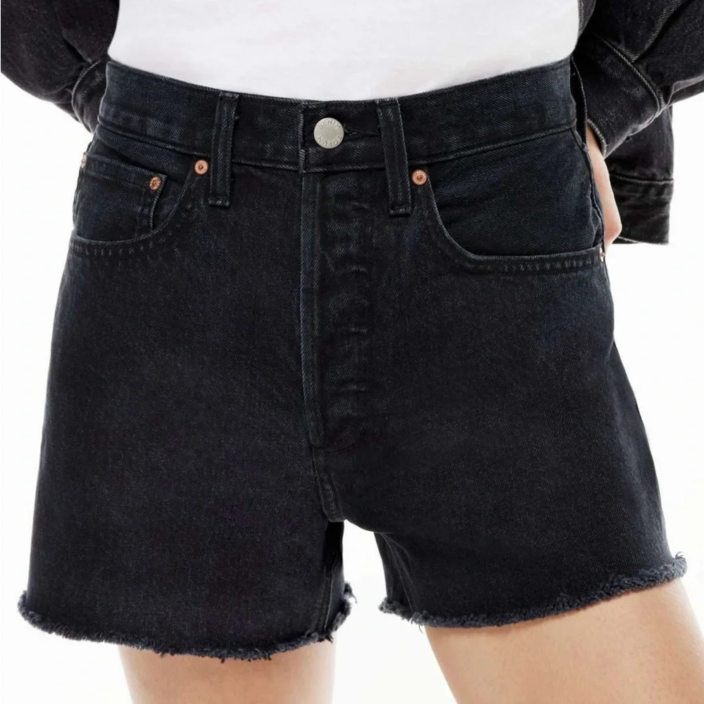 Denim Forum The Joni Loose Long Short Shorts 23